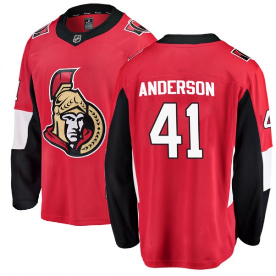 Youth Craig Anderson Ottawa Senators Fanatics Branded Breakaway Red ...