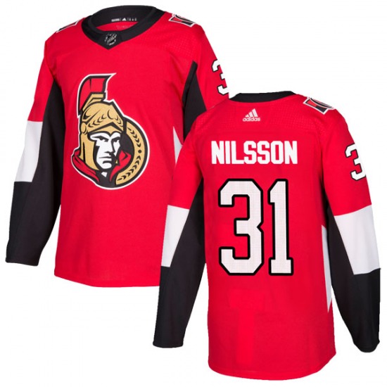 Anders Nilsson Ottawa Senators Adidas Authentic Red Home ...